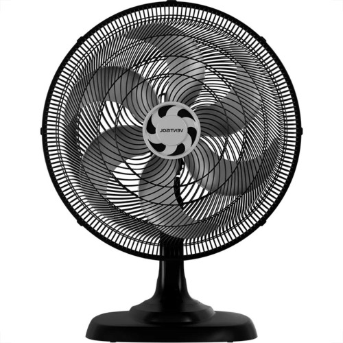 Ventilador De Mesa Ventisol Turbo Preto 6 Pas 50Cm. 127V. - 4259