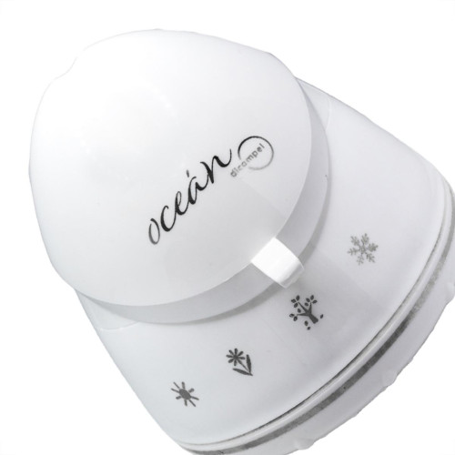 Ducha Dicompel Ocean 4 Temperaturas 5.500W. 127V. Branca Friso Preto