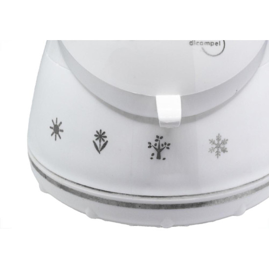 Ducha Dicompel Ocean 4 Temperaturas 5.500W. 127V. Branca Friso Preto