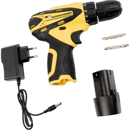 Parafusadeira Eda Profissional 12V. Com Bateria De Litio 1.3 A.H - Mandril 3/8''- 0Yc