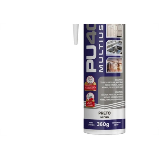 Cola Pu40 Unipro Preto 360G.
