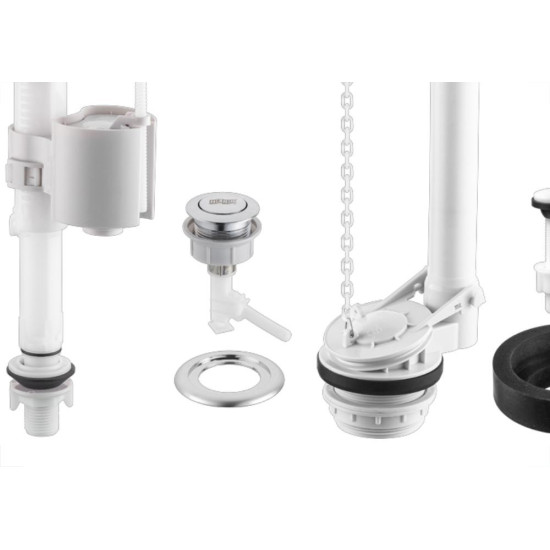 Kit Para Caixa Acoplada Herc Entrada Plus Single Flush Acionamento Superior