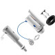 Kit Para Caixa Acoplada Herc Entrada Plus Dual Flush Acionamento Universal