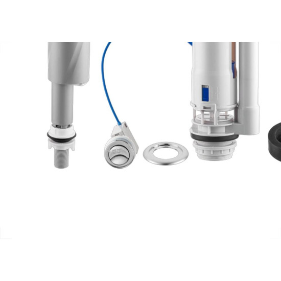 Kit Para Caixa Acoplada Herc Entrada Plus Dual Flush Acionamento Universal