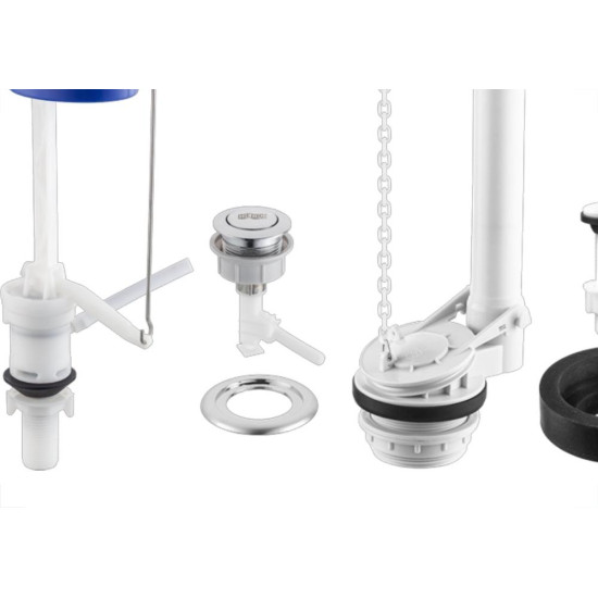 Kit Para Caixa Acoplada Herc Entrada Basic Single Flush Acionamento Superior