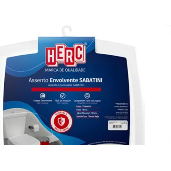 Assento Sanitario Herc Tampa Envolvente Sabatini Branco