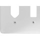Placa Conjunto Ilumi Stylus Branco 4X4 - 1 Interruptor + 1 Tomada - 249F1