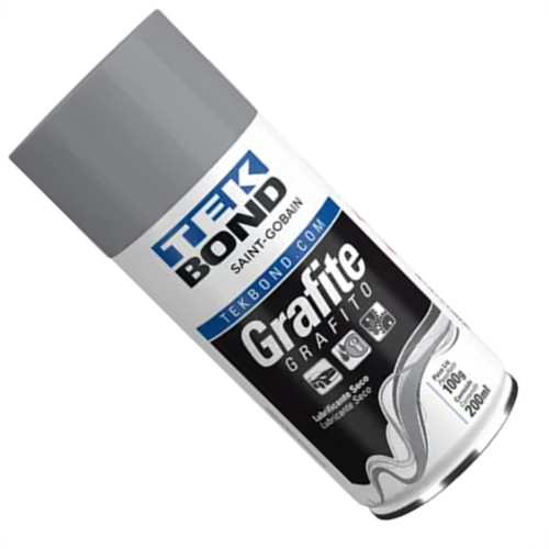 Grafite Spray Tekbond Lubrificante Seco 200Ml/100G.