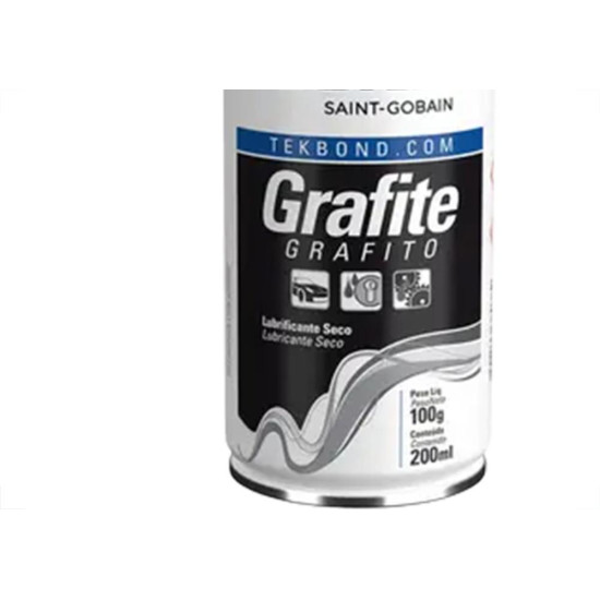 Grafite Spray Tekbond Lubrificante Seco 200Ml/100G.