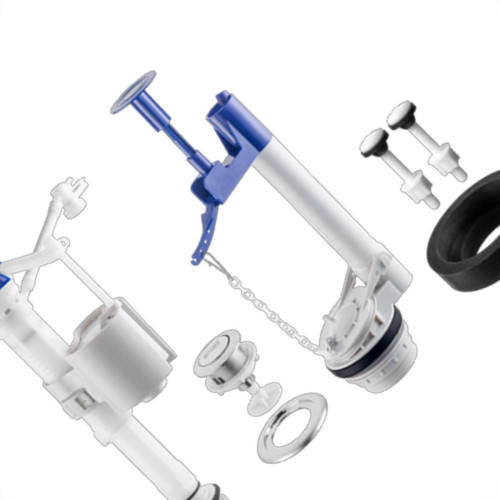 Mecanismo Para Caixa Acoplada Herc Single Flush Entrada Plus Acionamento Superior Castelo