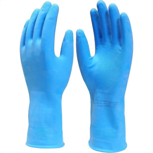 Luva Borracha Imbat Verniz Silver Azul 9 - G