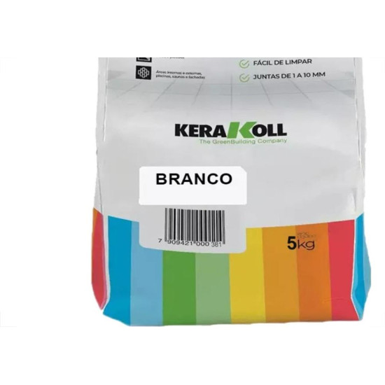 Rejunte Kerakoll Branco 5 Kg - Kit C/5 Quilos
