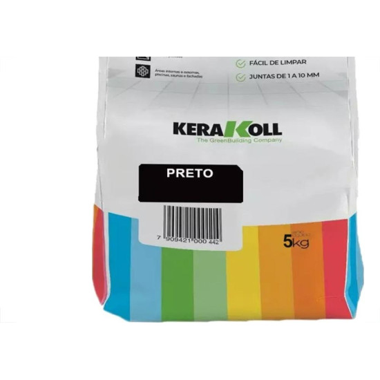 Rejunte Kerakoll Cinza Preto 5 Kg - Kit C/5 Quilos