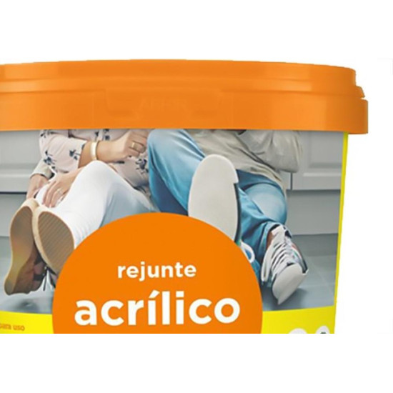 Rejunte Acrilico Quartzolit Cinza Platina 1Kg