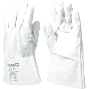 Luva De Raspa Imbat Cano Curto 7Cm - Kit C/10 Pecas