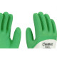 Luva Malha Imbat Palma Emborrachada Verde 9 - G - Kit C/12 Pecas