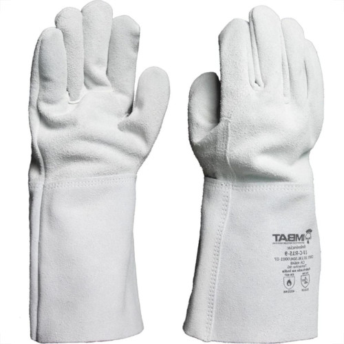 Luva De Raspa Imbat Cano Medio 15Cm - Kit C/10 Pecas