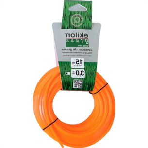 Fio De Nylon Para Aparador De Grama Equipesca Laranja 3,0Mm X 15M