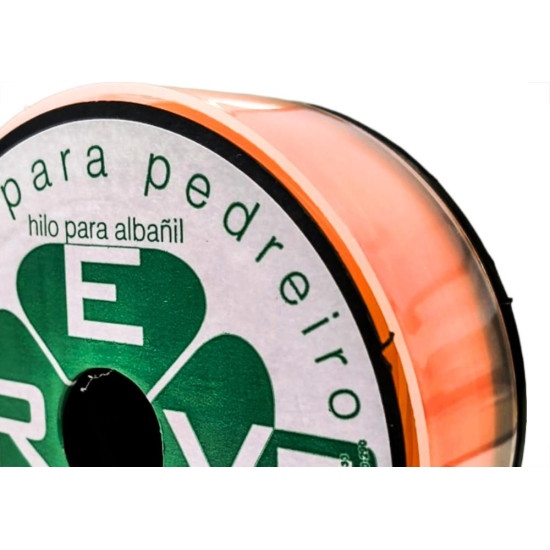 Linha Para Pedreiro Equipesca Trevo Laranja 100M - Kit C/5 Pecas
