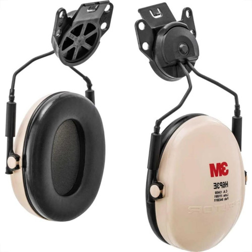 Abafador De Ruido 3M Tipo Concha Peltor Acoplavel Ao Capacete H6P3E Branco - 1 Par (Nao Acompanha Capacete)