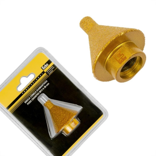 Broca Conica Diamantada Para Chanfro Eda M14 9-38Mm - 0Xr