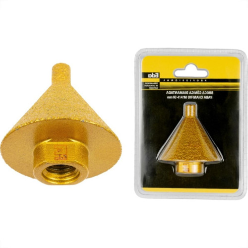 Broca Conica Diamantada Para Chanfro Eda M14 9-50Mm - 0Xs
