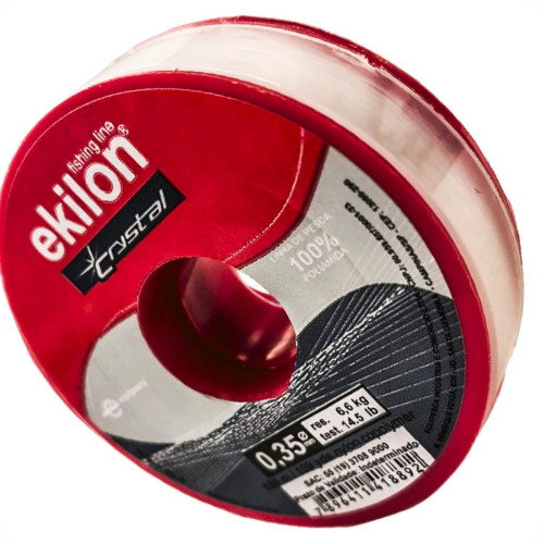 Linha Para Pesca Ekilon 0,35Mm Cristal 100M - Kit C/5 Pecas