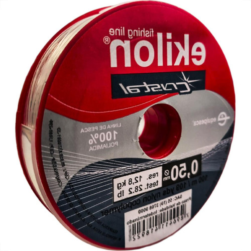 Linha Para Pesca Ekilon 0,50Mm Cristal 100M - Kit C/5 Pecas