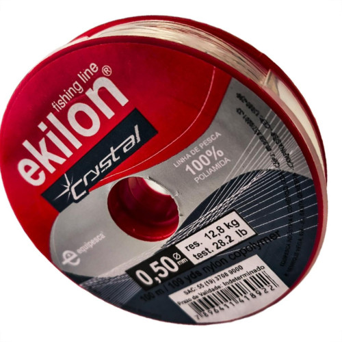 Linha Para Pesca Ekilon 0,50Mm Cristal 100M - Kit C/5 Pecas