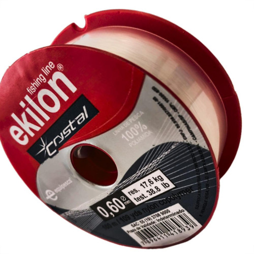 Linha Para Pesca Ekilon 0,60Mm Cristal 100M - Kit C/5 Pecas