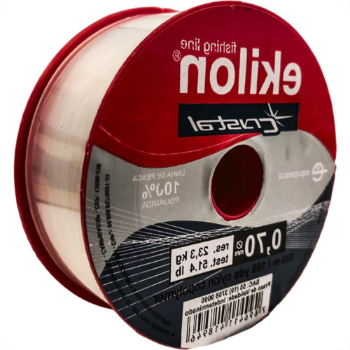 Linha Para Pesca Ekilon 0,70Mm Cristal 100M - Kit C/5 Pecas