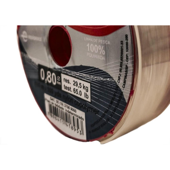 Linha Para Pesca Ekilon 0,80Mm Cristal 100M - Kit C/5 Pecas