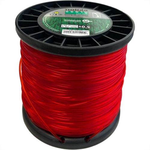 Fio De Nylon Para Aparador De Grama Equipesca Vermelho 2,0Mm X 138M - 500G