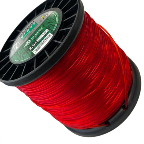 Fio De Nylon Para Aparador De Grama Equipesca Vermelho 2,0Mm X 138M - 500G