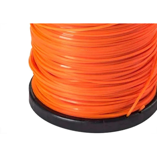 Fio De Nylon Para Aparador De Grama Equipesca Laranja 3,0Mm X 58M - 500G