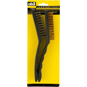 Escova De Aco Manual Eda Mini 2 Pecas Com Cabo - 7Aa