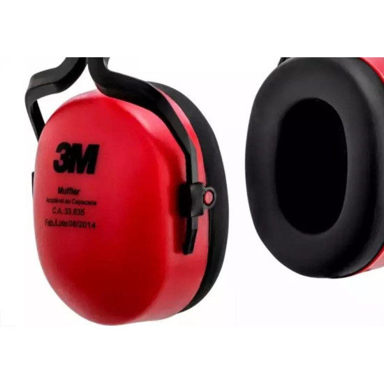 Abafador De Ruido 3M Tipo Concha Muffler Acoplavel Ao Capacete - 1 Par (Nao Acompanha Capacete)