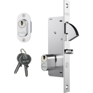 Fechadura Stam Bico De Papagaio Roseta Oval Inox - 940
