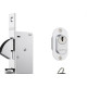 Fechadura Stam Bico De Papagaio Roseta Oval Inox - 940