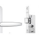 Fechadura Stam Estreita Externa Alavanca Tetra Chave Espelho Inox - 600/33