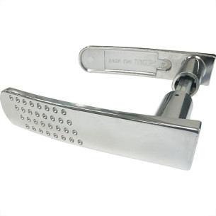 Macaneta Para Porta Alavanca Stam Cromada Reta 21