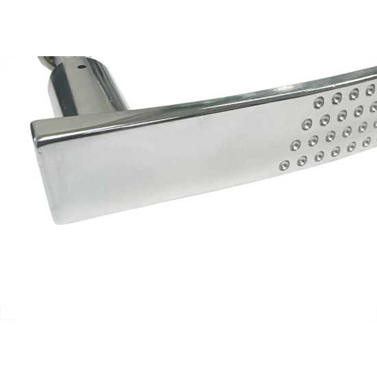 Macaneta Para Porta Alavanca Stam Cromada Reta 21