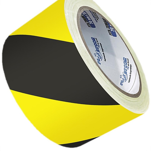 Fita Zebrada Para Sinalizacao Plastcor 7Cm X 200M - Kit C/10 Rolos