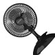 Ventilador De Mesa Mini 20Cm Com Garra Ventisol Preto 20Cm. 127V. - 19133