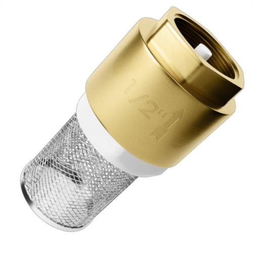 Valvula Para Poco Roco Metal 1/2'' Com Tela Inox