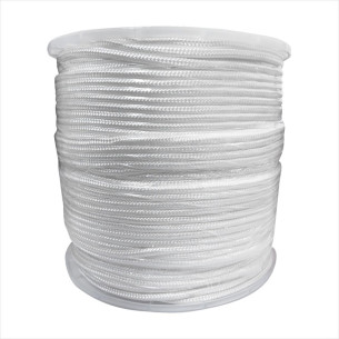 Corda Pp Trancada Guepar 5Mm Branca 220M Carretel