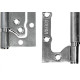 Dobradica Porta Guepar 4'' X 3'' X 2,5Mm Aco Inox Natural Cartela 3 Pecas Com Parafuso