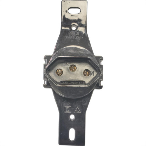 Conjunto Ilumi Stylus Preto Sem Placa 1 Tomada Redonda 2P+T. 20A. - 201450/0