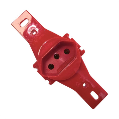 Conjunto Ilumi Stylus Vermelho Sem Placa 1 Tomada Redonda 2P+T. 20A. - 20149/0