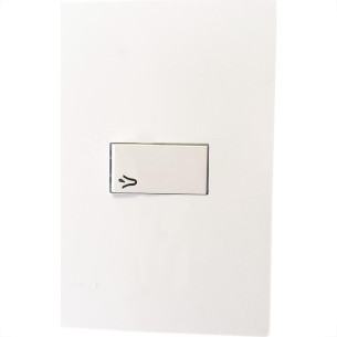 Conjunto Ilumi I9-Inove Branco Com Placa Pulsador 1 Tecla Campainha - 9413